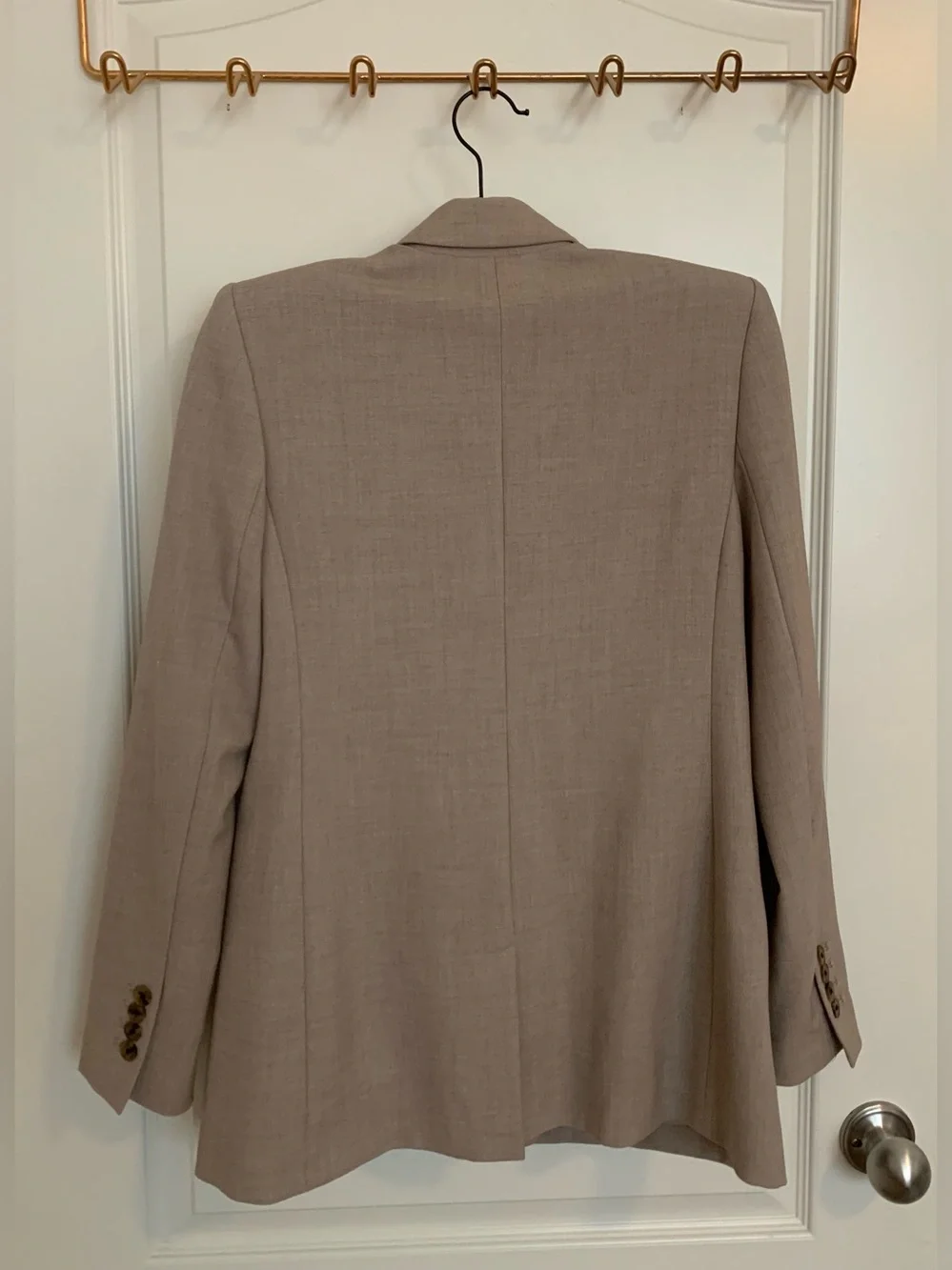 Express Tan Double Breasted Blazer